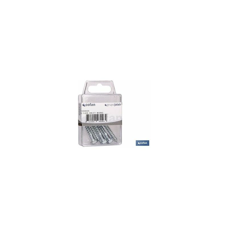 foto del prodotto bullone a vite din 571 m 8x60 blister 4 pz. 