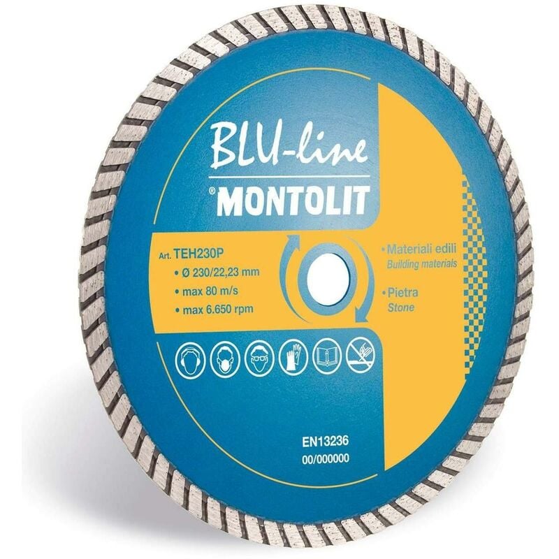 foto del prodotto disco diamantato 115 mm montolit turmont teh115 per materiali da costruzione