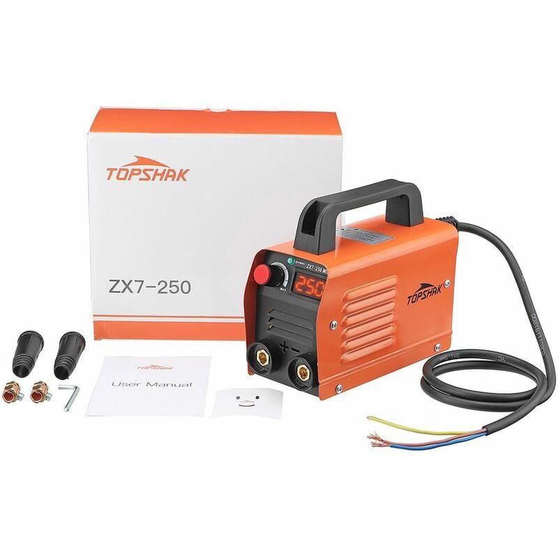 foto del prodotto zx7 250 250a 220v mini mma arc igbt saldatrice elettrica portatile con elettrodo isolato
