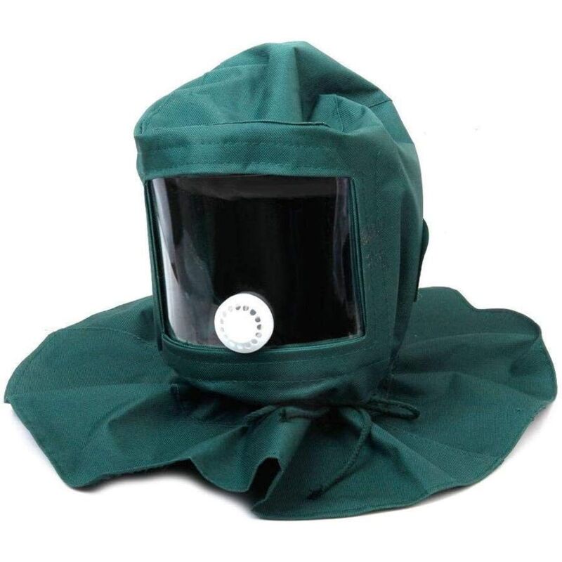 foto del prodotto casco maschera protettiva antivento antipolvere per sabbiatrice sabbiatrice fai da te
