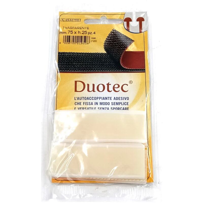 immagine 0 del prodotto velcro duotec tesa 76 x 25 trasparente conf.4pz 