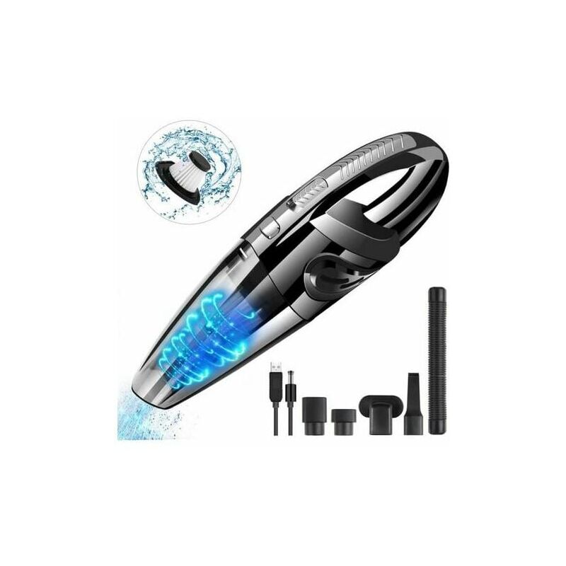 foto del prodotto aspirapolvere portatile senza fili ymyny aspirapolvere per auto da 3200 pa, potente da 120 w, ricaricabile tramite usb