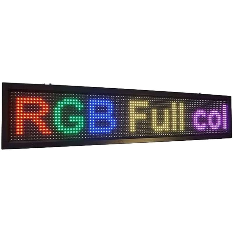 immagine 0 del prodotto tabella cartello led programmabile rgb colore full zone 100x20 x100rgb 