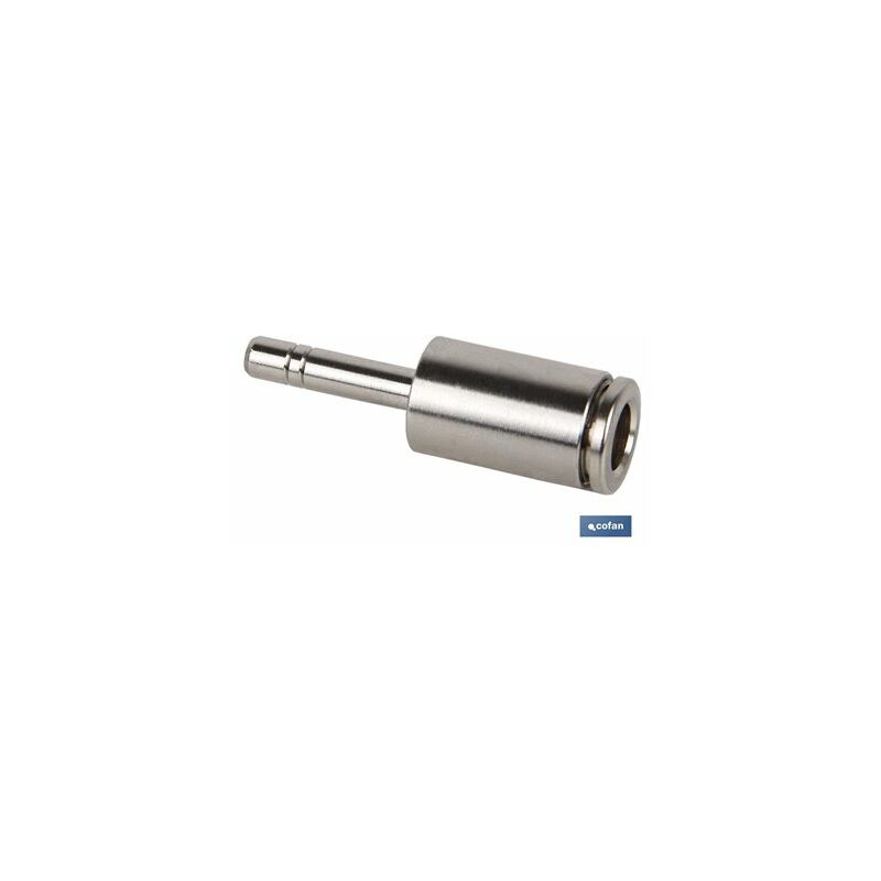 foto del prodotto raccordo tubo spigot dritto liscio ridotto in ottone nichelato. m 12 10