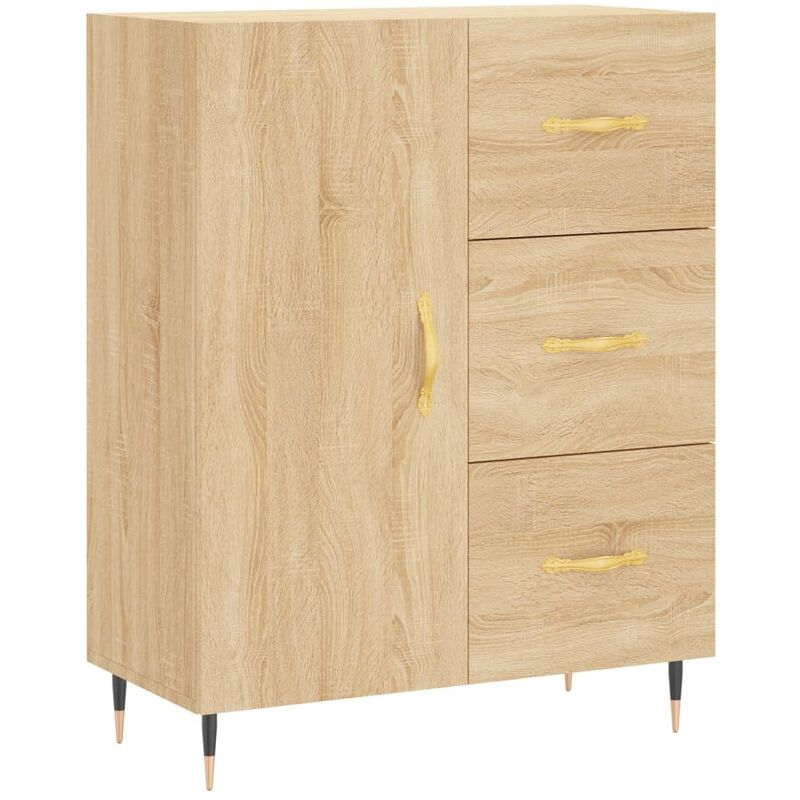 foto del prodotto credenza rovere sonoma 69,5x34x90 cm in legno multistrato vidaxl