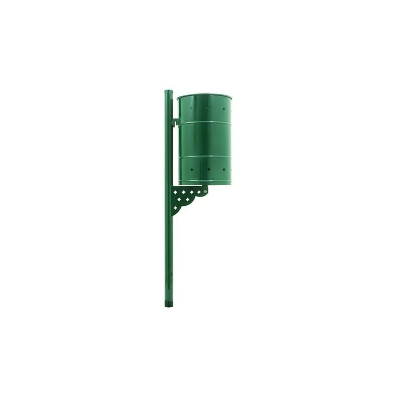foto del prodotto cestino eco vetro in lamiera zincata