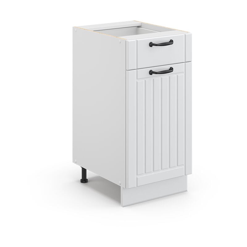 foto del prodotto mobiletto base per cucina fame line, bianco casa di campagna, 40 cm senza piano di lavoro vicco