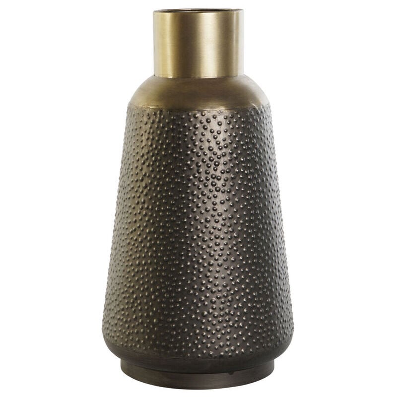 foto del prodotto vaso dkd home decor grigio oro grigio scuro metallo moderno 25 x 25 x 47 cm