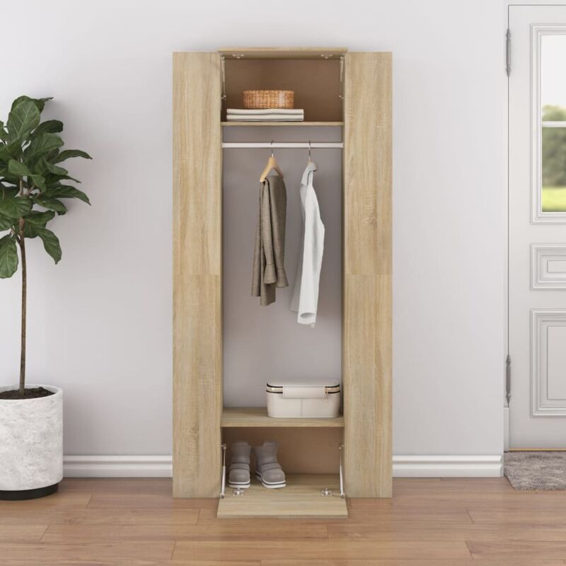 foto del prodotto furniture limited mobili da corridoio 2 pz rovere sonoma in
