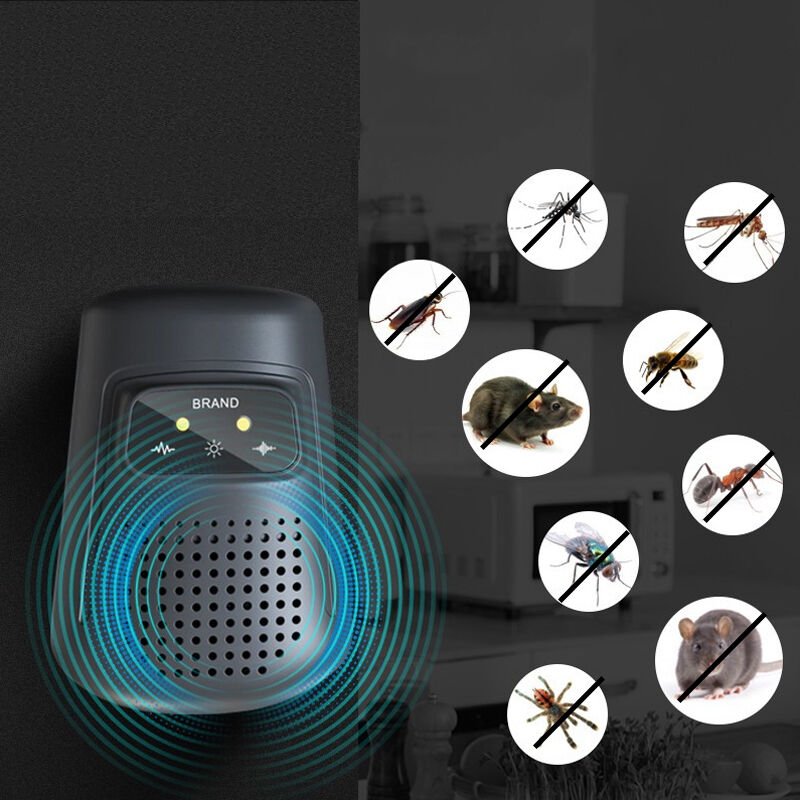 foto del prodotto repellente elettronico ad alta potenza per insetti per casa, ristorante, negozio, repellente per topi ad ultrasuoni