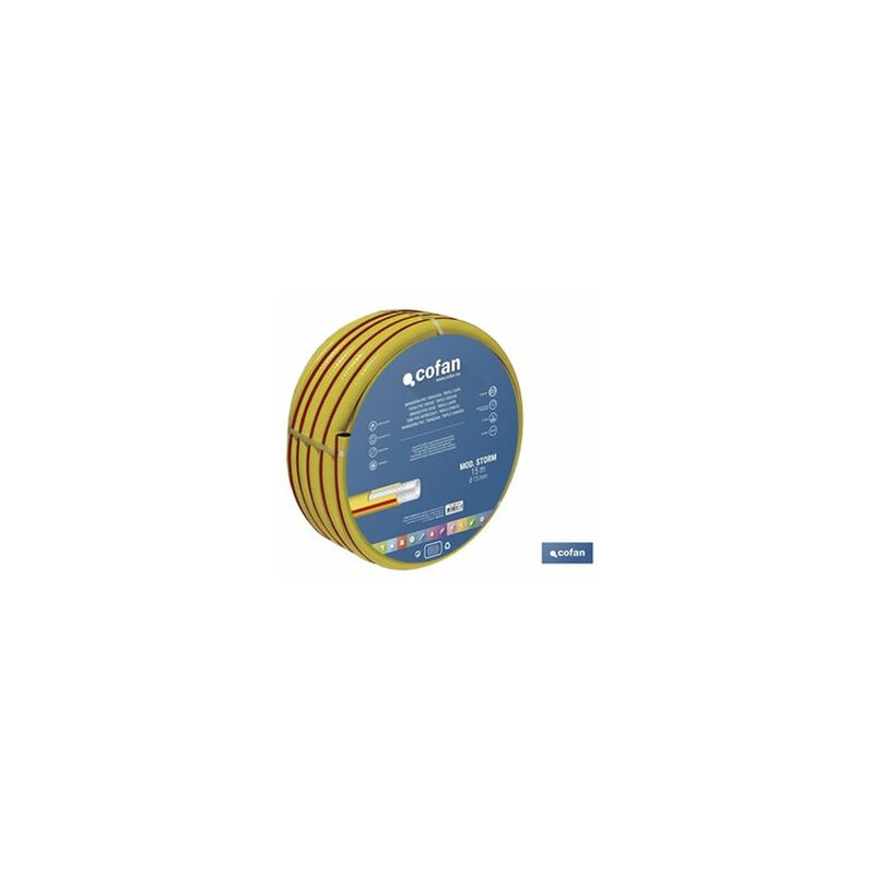 foto del prodotto tubo pvc storm 3c modello trecciato 15x50 m