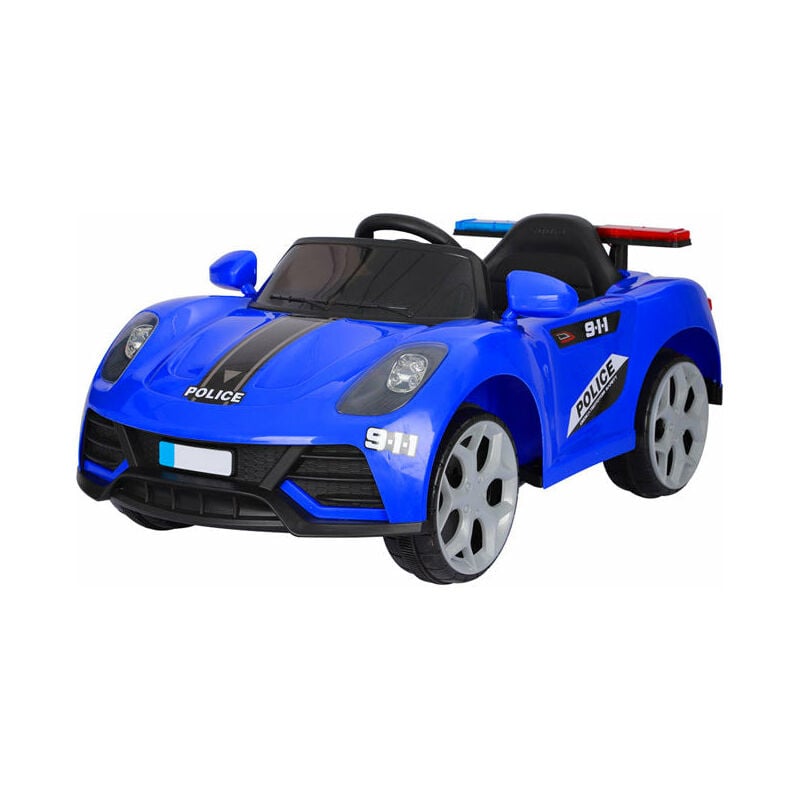 foto del prodotto macchina elettrica della polizia per bambini 6v police blu