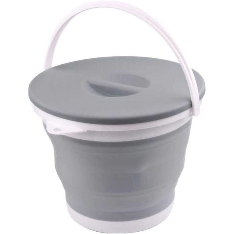 immagine 0 del prodotto secchio d acqua pieghevole con coperchio di chiusura, contenitore portatile per campeggio e attivit 