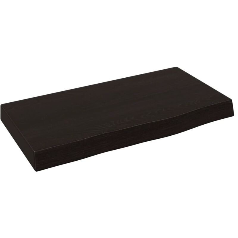 foto del prodotto ripiano muro marrone scuro 40x20x4 cm massello rovere trattato vidaxl