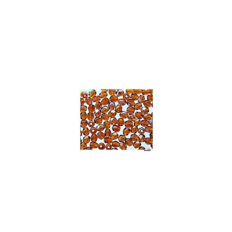 foto del prodotto 4 mm tondo sfaccettato perle di vetro marrone 2046 ab qty 1