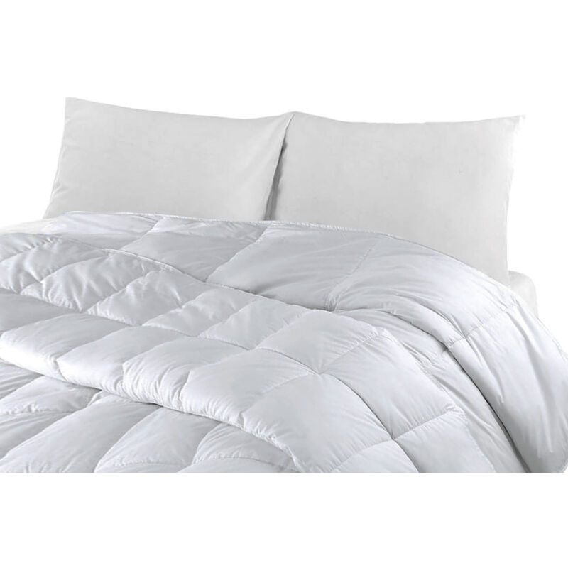 foto del prodotto interno piumino antiacaro piumone letto 4 stagioni estate inverno bianco lavabile, misurapiazza e mezzacolore4 stagioni
