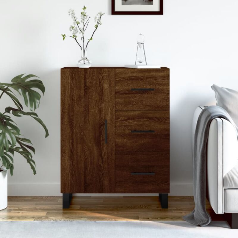 foto del prodotto vidaxl furniture limited credenza rovere marrone 69,5x34x90 cm in