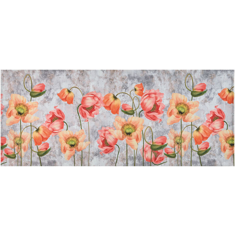 foto del prodotto tappeto cucina antiscivolo stampa digitale emozioni fantasia tulipani by suardi, misura58x115coloretulipani