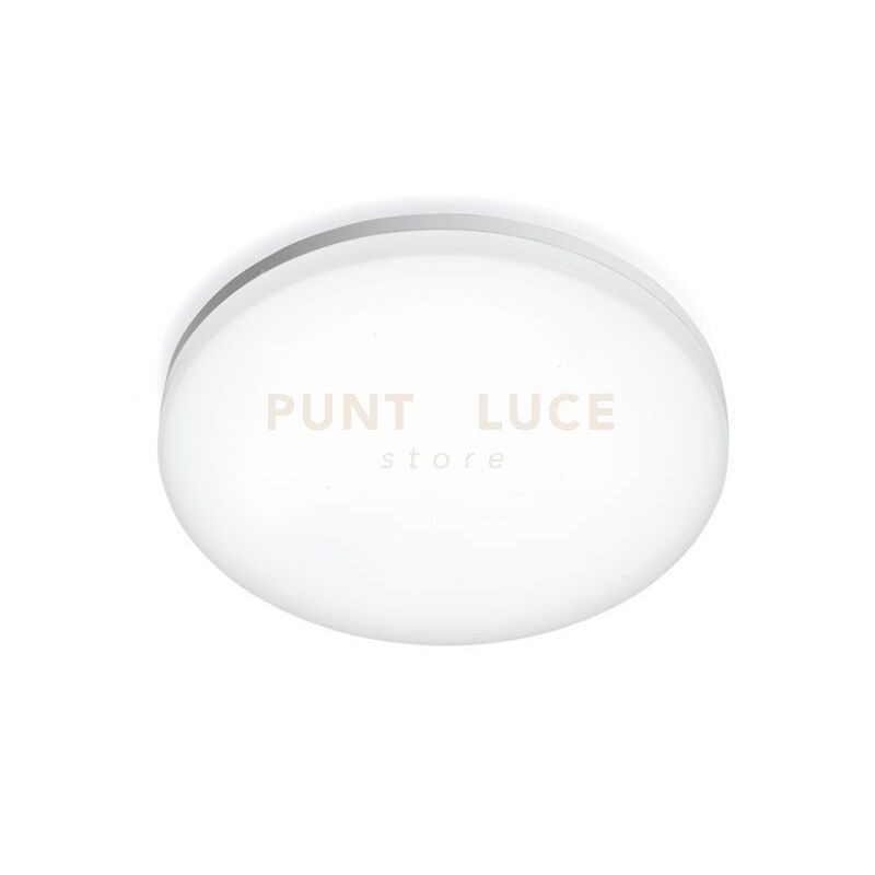foto del prodotto gea luce ges831 plafoniera led bianco opaco 4000k 2700lm 30w ip66 d.33cm tonda