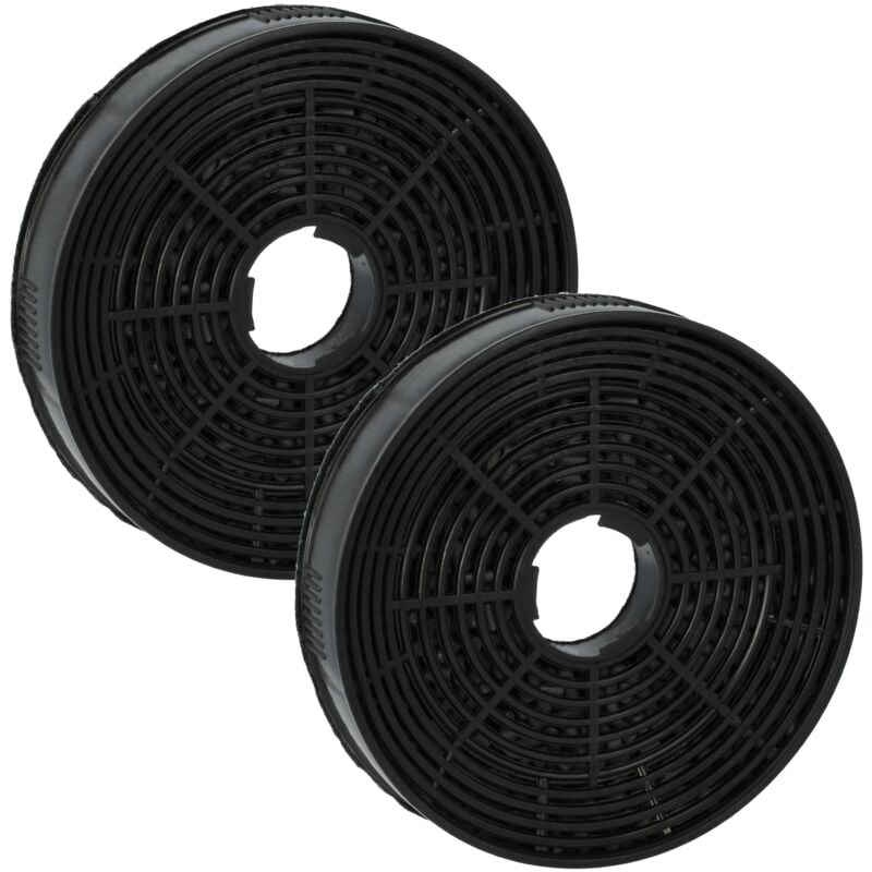 foto del prodotto 2x filtro a carboni attivi compatibile con amica fh17231 1e, ots515i, ots615w, ots515w, ots615i cappe aspiranti 14 cm vhbw