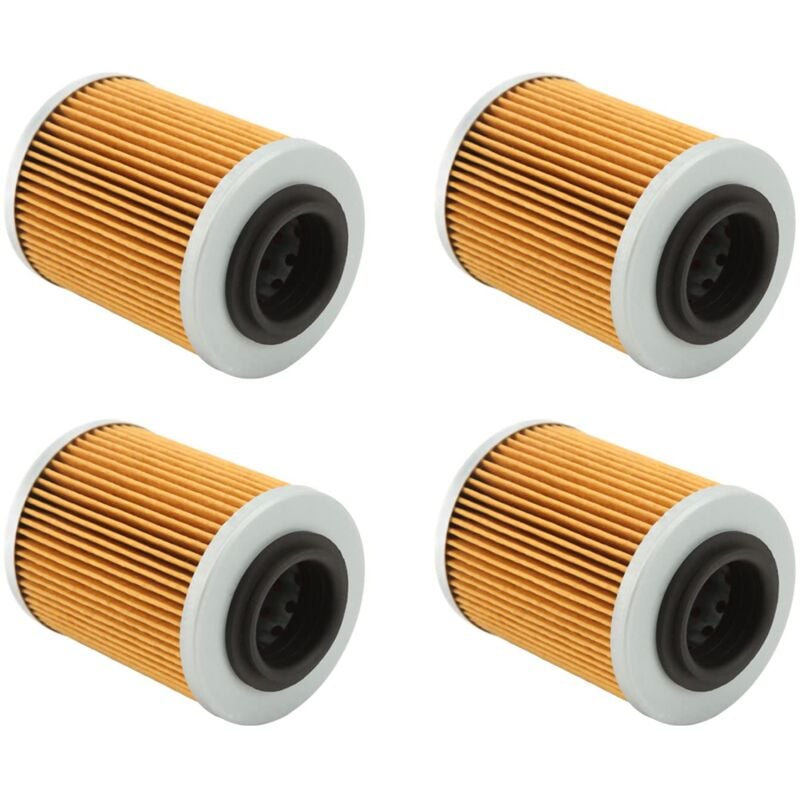 foto del prodotto 420256188 filtro olio, 4 pezzi kn152 hf152 filtro olio di ricambio per can am 330 400 450 500 dal 2003 al 2017 ej.life