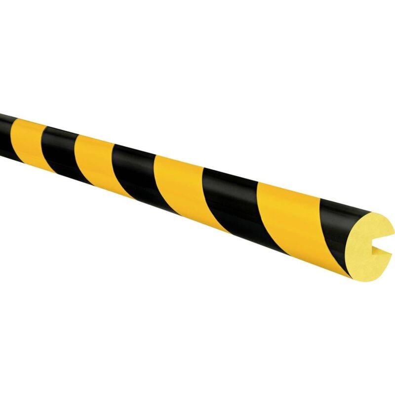 foto del prodotto 422.24.672 profilo di protezione con scanalatura nero, giallo l x l x a 1000 x 40 x 40 mm moravia