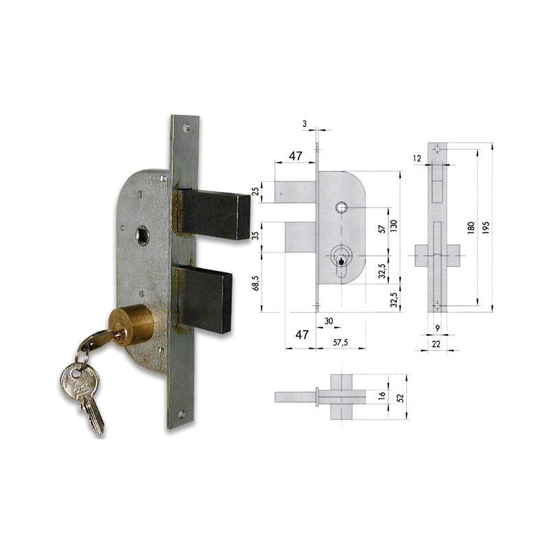 foto del prodotto 42410 30 0 serratura cancello cil fisso cisa