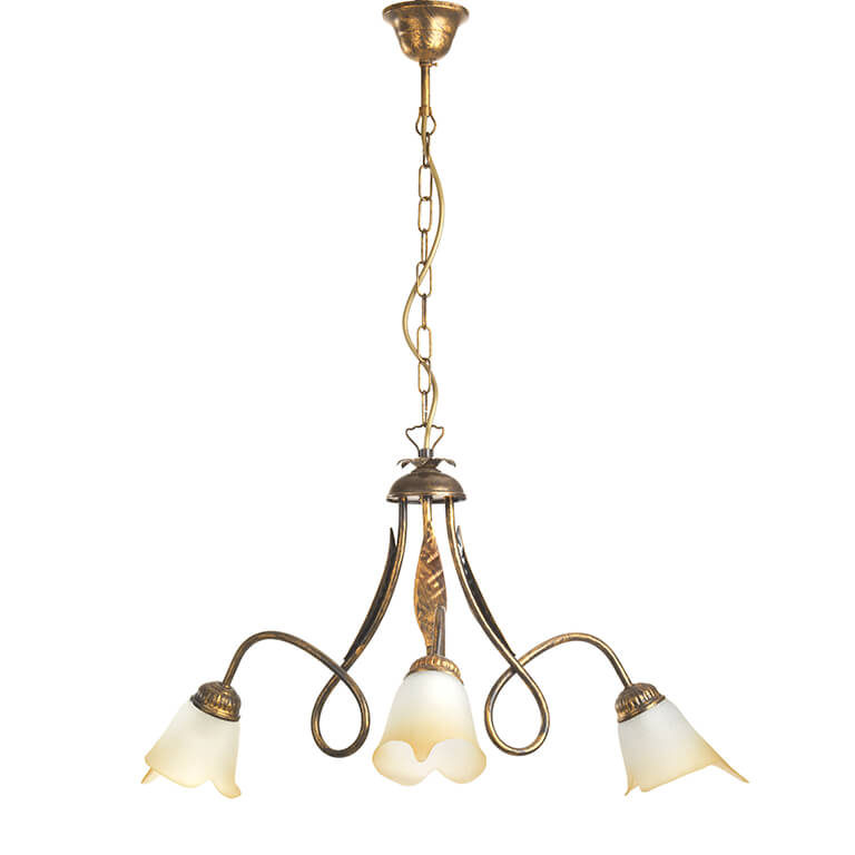 foto del prodotto 4250 3b lampadario doppio giro 3l colore bronzo