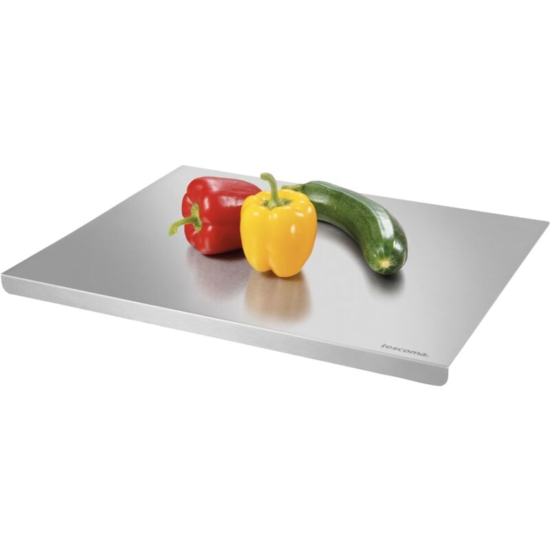 foto del prodotto 428768 spianatoia in acciaio inox 45 x 35 cm, con tappetino antiscivolo, linea grandchef tescoma