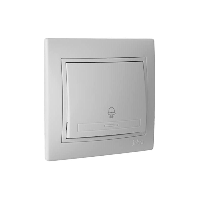 foto del prodotto 42911 pulsador pulsador campana 10a 250v meccanismo completo, 50 w, 250 v, neutro solera