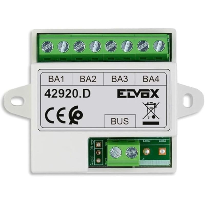 foto del prodotto 42920.d elvox distributore bus per kit video rfid da utilizzare per separare il bus in 4 linee, ad incasso vimar