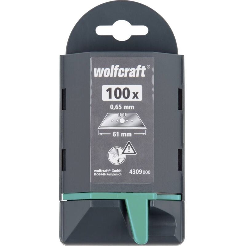 foto del prodotto 4309000 lame trapezoidali professionale da 0,65 x61 mm 100 pz. wolfcraft
