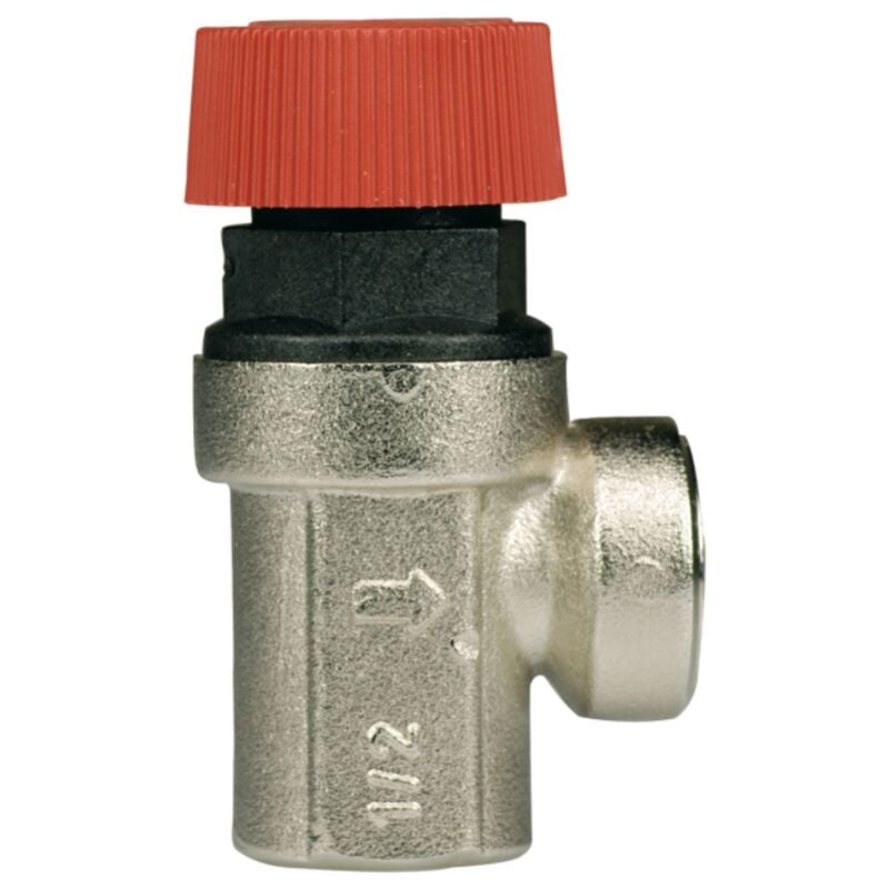 foto del prodotto 430910 - valvola di sicurezza riscaldamento a membrana dn15 1 2 ff pressione 6 bar, ricambio universale per acqua potabile, caldaia valvola di