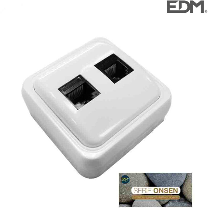 foto del prodotto 43164 telefono e adsl con montaggio a superficie serie onsen, vari colori - edm