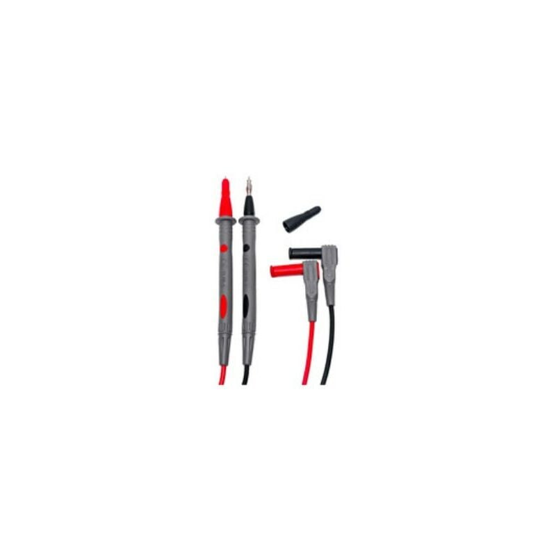 foto del prodotto 4324 2 puntali di sicurezza 1.5 m rosso, nero 1 kit ht instruments