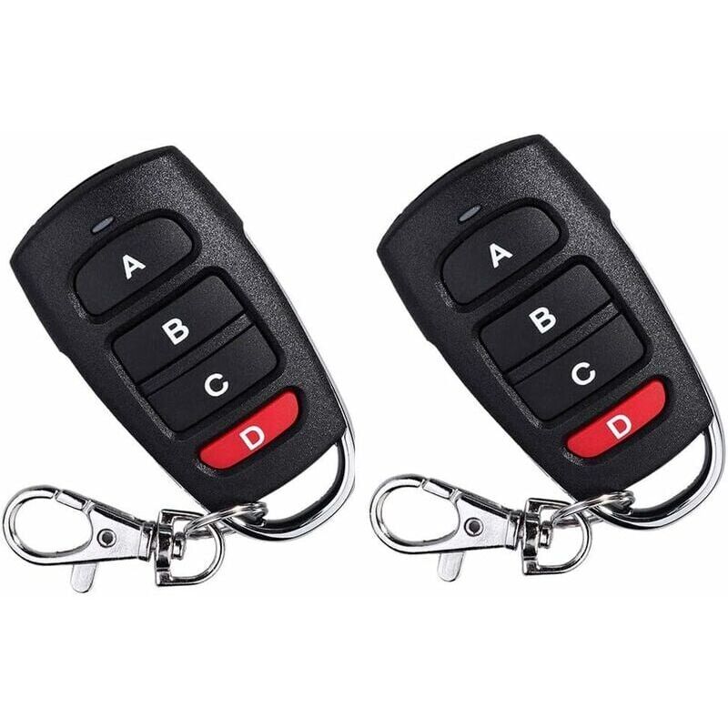 foto del prodotto 433 mhz 2 pack telecomando di ricambio universale per porte da garage elettriche ymyny