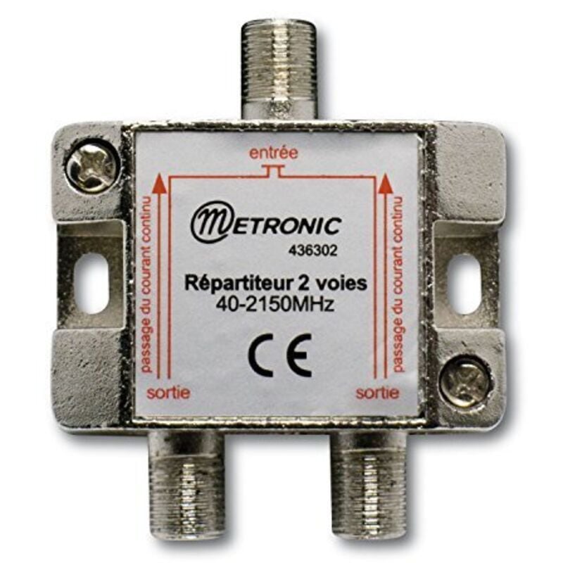 foto del prodotto 436302 misuratore satellitare con segnale acus partitore blindato sat 2 uscite