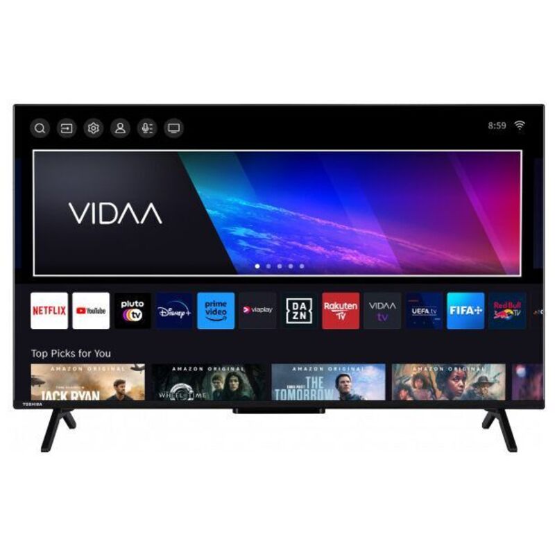 foto del prodotto 43qv2463da qled tv 109,2 cm (43"") 4k ultra hd smart tv wi-fi nero 250 cd /m² - toshiba