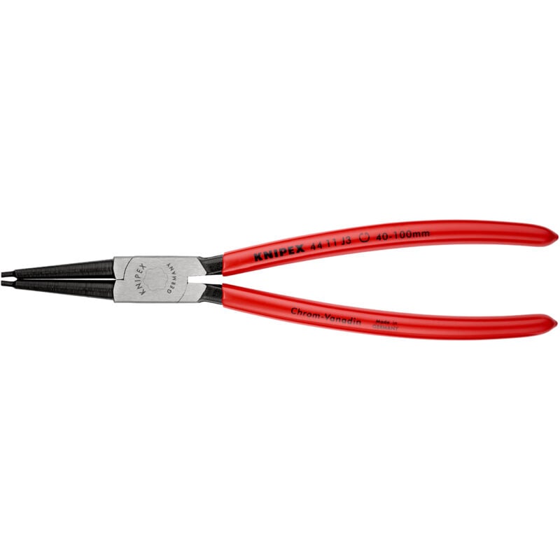 foto del prodotto 44 11 j3 pinza per anelli di sicurezza per anelli di sicurezza interni a fori rivestiti in resina sintetica bonderizzata nera 225 mm