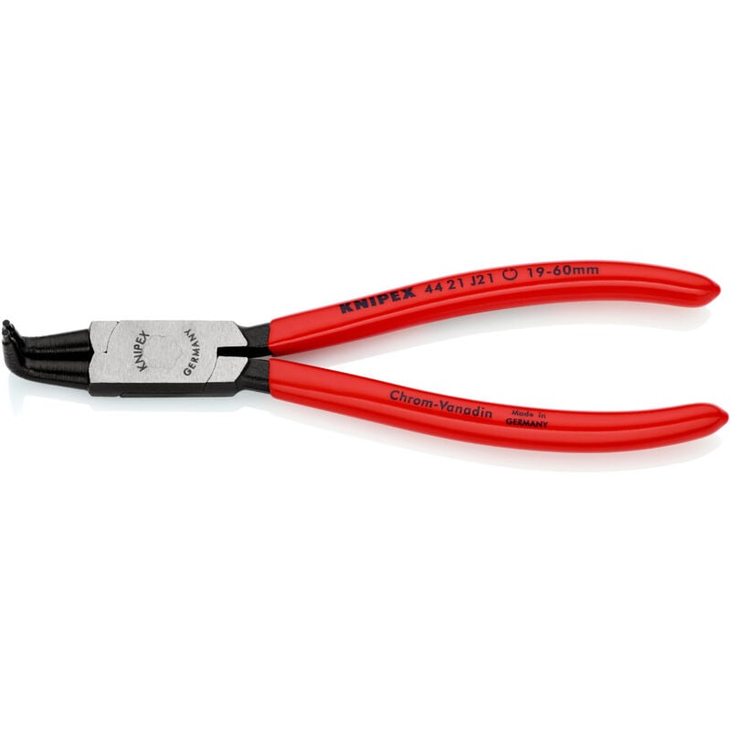 foto del prodotto 44 21 j21 pinza per anelli di sicurezza per anelli di sicurezza interni a fori rivestiti in resina sintetica bonderizzata nera 170 mm