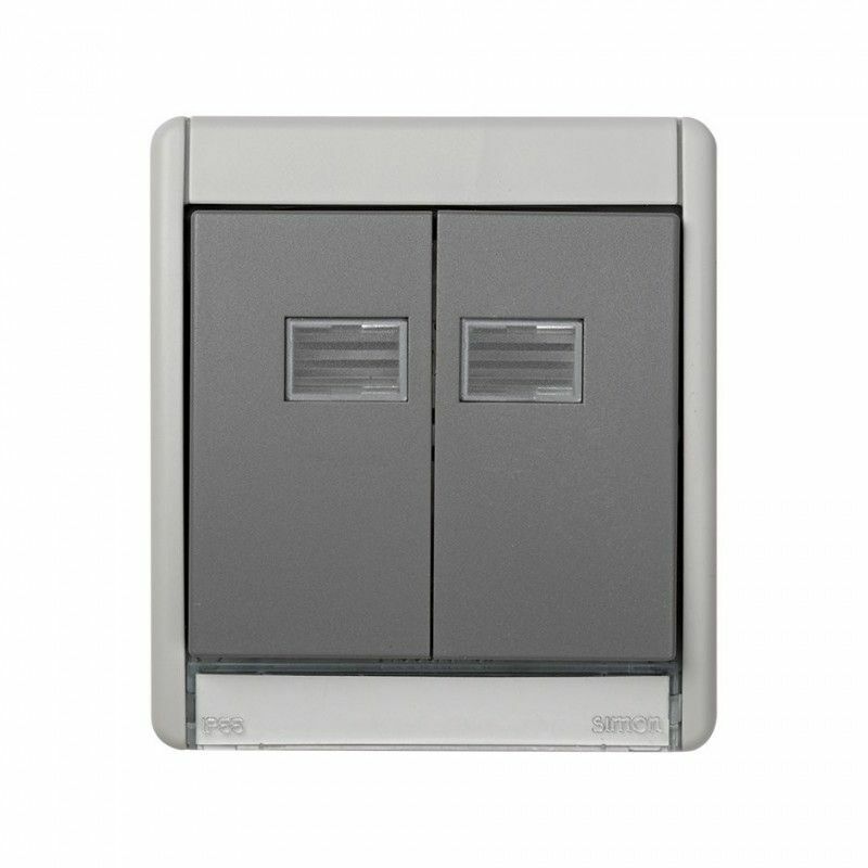 foto del prodotto 44 aqua ip55 doppio telaio chiave simon