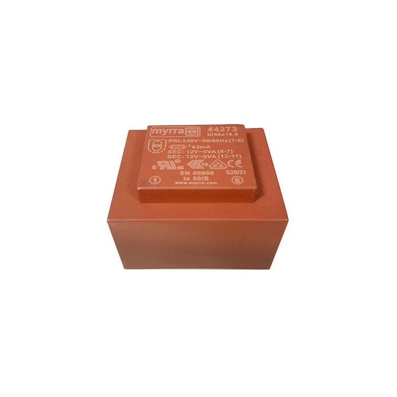 foto del prodotto 44273 trasformatore arrotolato 10va 230vac 12v 417ma da scheda myrra