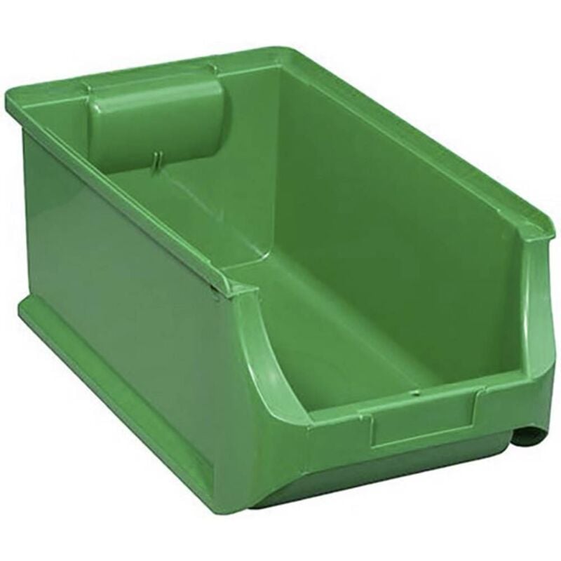 foto del prodotto 456215 cassetta impilabile da magazzino l x a x p 205 x 150 x 355 mm verde 1 pz. - allit