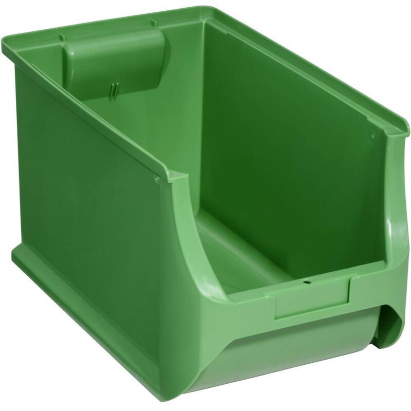 foto del prodotto 456283 cassetta impilabile da magazzino profiplus 4h l x a x p 205 x 200 x 355 mm verde 1 pz. - allit