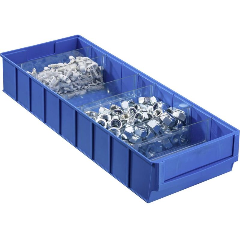 foto del prodotto 456570 cassetta impilabile da magazzino l x l x a 500 x 185 x 81 mm blu 1 pz. allit