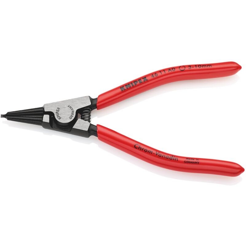 foto del prodotto 46 11 a0 pinza per anelli di sicurezza per anelli di sicurezza esterni su alberi rivestiti in resina sintetica bonderizzata nera 140 mm