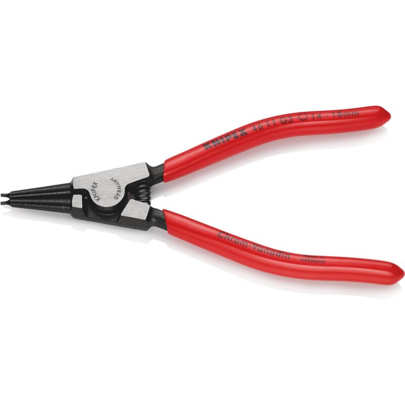 foto del prodotto 46 11 g3 pinza per anelli di sicurezza per anelli di presa su alberi rivestiti in resina sintetica bonderizzata nera 140 mm