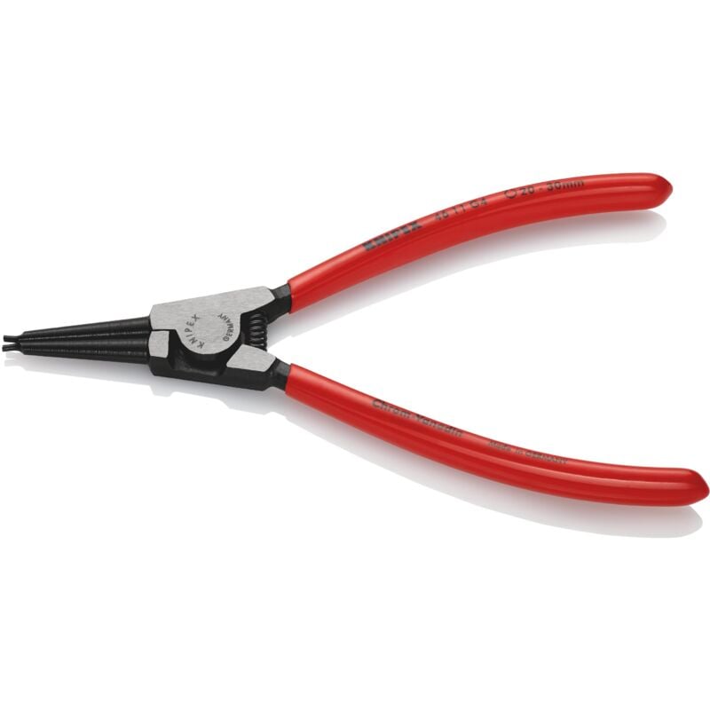 foto del prodotto 46 11 g4 pinza per anelli di sicurezza per anelli di presa su alberi rivestiti in resina sintetica bonderizzata nera 180 mm