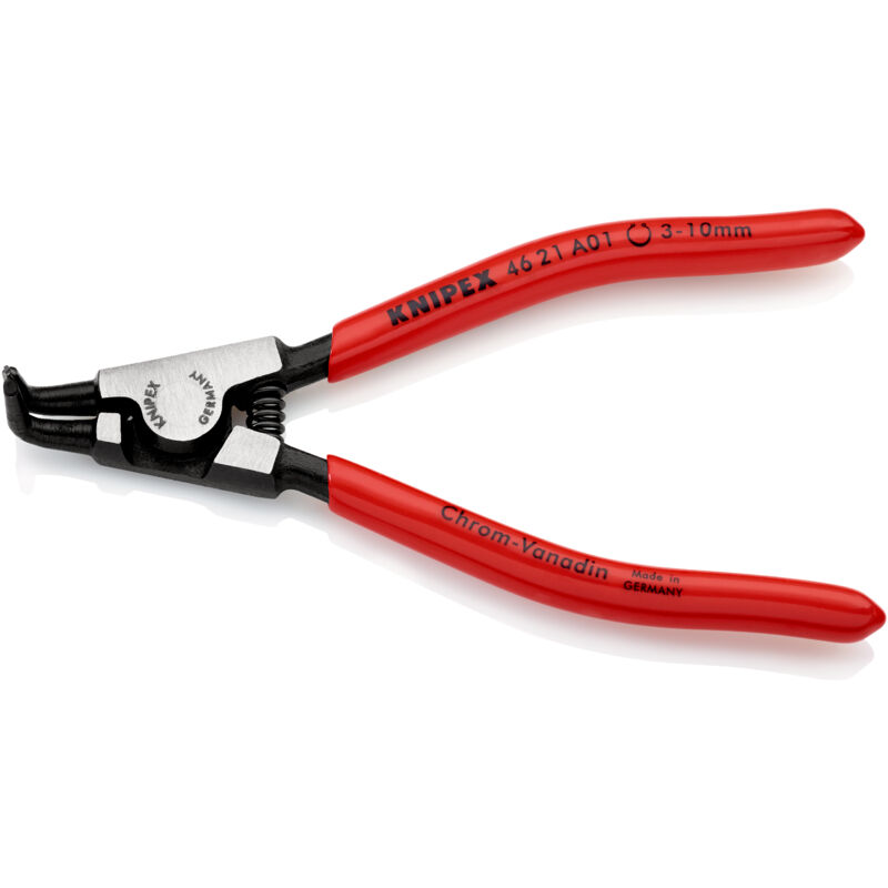 foto del prodotto 46 21 a01 pinza per anelli di sicurezza per anelli di sicurezza esterni su alberi rivestiti in resina sintetica bonderizzata nera 125 mm