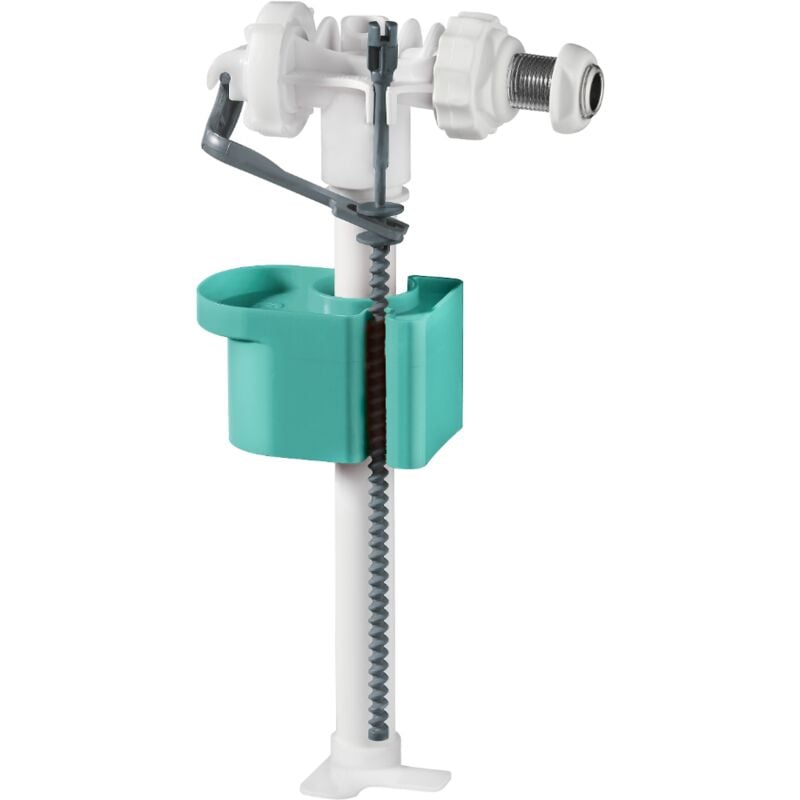 foto del prodotto 461601 rubinetto galleggiante universale 3 8 per cassetta wc, raccordo in ottone, silenzioso compatibile con cassetta sigma di geberit e modello sara